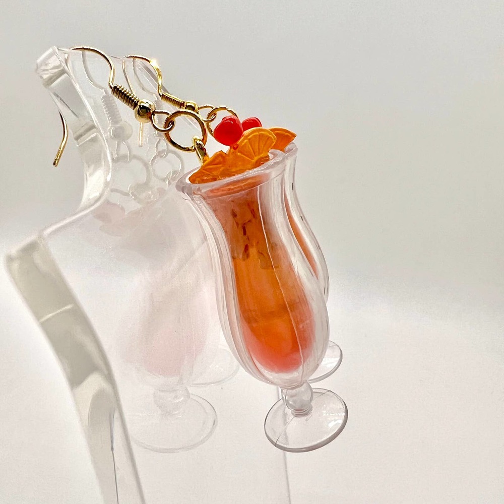 Hard Rock Drink Earrings - Restaurant Earrings - Foodie Mini Brands Earrings - Picture 5 of 11
